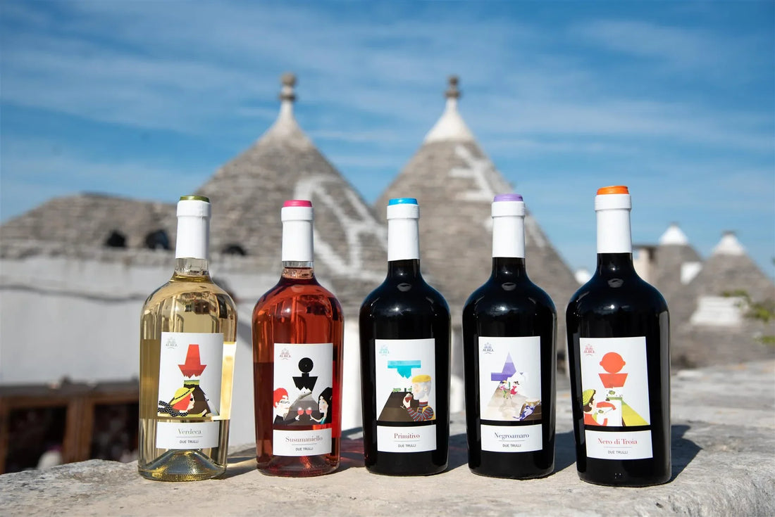 Due Trulli: un omaggio ad Alberobello e ai grandi vitigni di Puglia